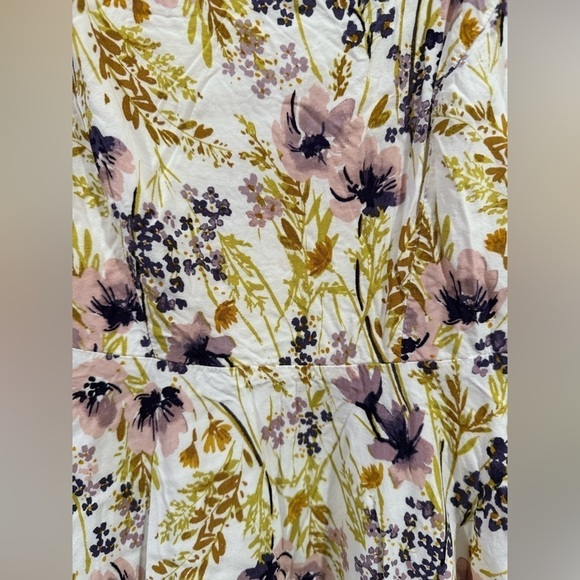 Old Navy Women Dress Fit Flare Cami Dress White Floral Print Size Small Petite - Picture 13 of 14